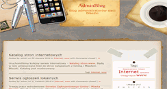 Desktop Screenshot of adminblog.blaszki.pl