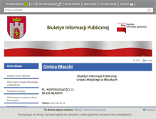 Tablet Screenshot of bip.blaszki.pl